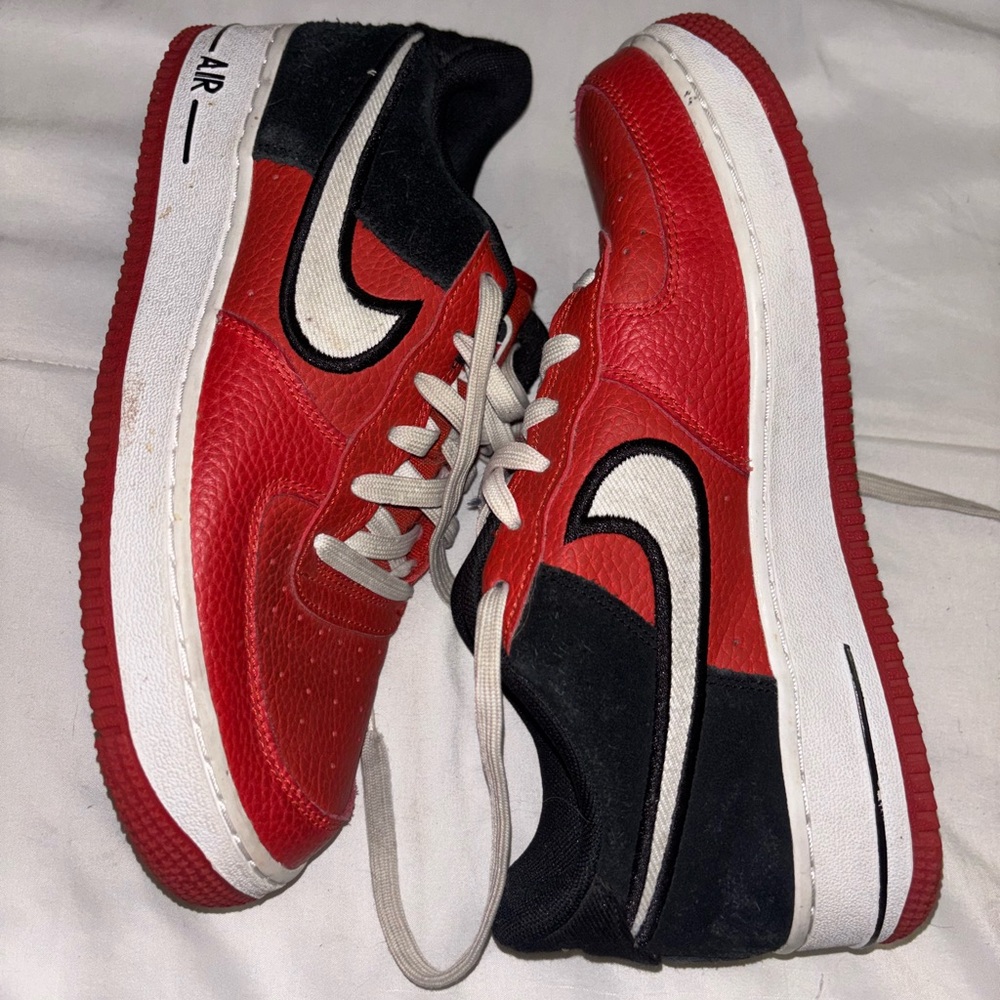 Nike Air Force 1 Red and Black